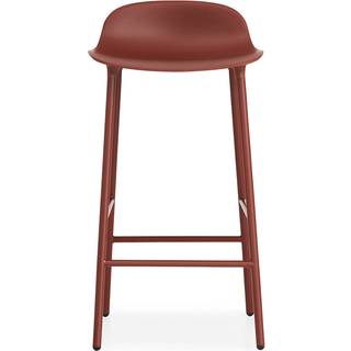 Normann Copenhagen Form barstol messingben Hvid