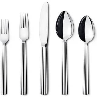 BERNADOTTE sæt, 5 dele (011, 012, 014, 021, 022) - Originalt Design af Sigvard Bernadotte, Georg Jensen, Blankt rustfrit stål