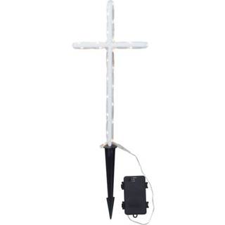 Star Trading - LED Grave Light Gravcross - 41 cm - Hvid