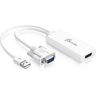 J5 Create Jda214 Vga To Hdmi Video Audio Adapter 0.176m. Vga, Usb A Hdmi Hvid