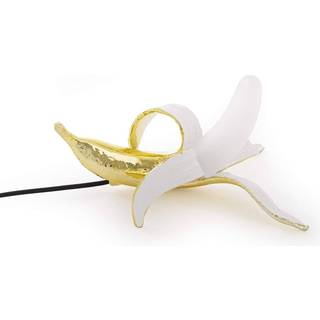 Seletti - Banana Lamp - Dewey - Bordlamper - Studio Job - Guld,Hvid