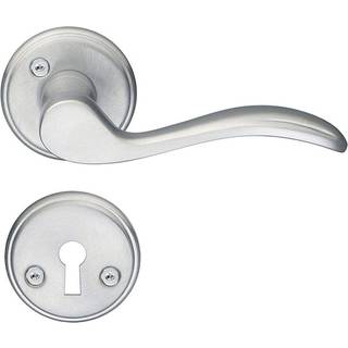 Beslagboden dørgreb mat krom inkl. nøgleskilt b276kmns