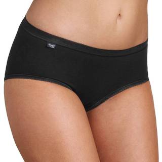 Sloggi Kvinder Basic Midi - Black - 48 * Kampagne *