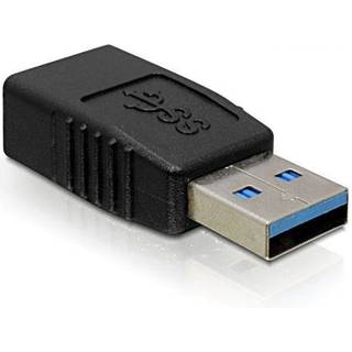 DELOCK Kabel Adapter USB 3.0 A-St.&gt;A-Bu. [bk]