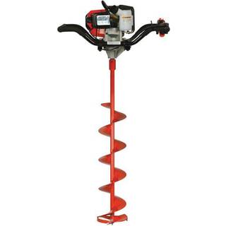 Motorisborrer iFish Viking, 43 cc, 2-takt, Ø200 mm, til is op til 107 cm, rød