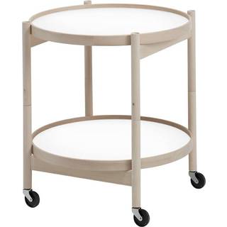 Brdr. Krüger Bølling Bakkebord Natur Bøg Base: Black/White Ø50 cm