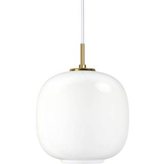 Louis Poulsen VL 45 Radiohuspendel - Opal White & Brass Ø250