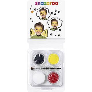 Halloween Ansigtsmaling - Mini Sæt 3 farver + tilbehør - Snazaroo