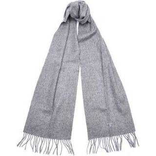 Barbour Unisex Plain Lambswool Scarf Lt Grey Marl, OneSize