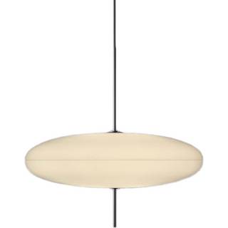 Astep - Model 2065, White Diffuser, Black Hardware, White Cable - Pendellamper - Gino Sarfatti - Hvid