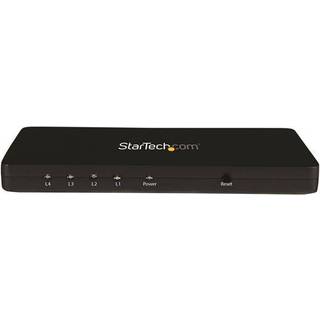 StarTech.com 4K HDMI 4-Port Video Splitter - 1x4 HDMI Splitter - 4K 30Hz - video/audio switch - 4 ports