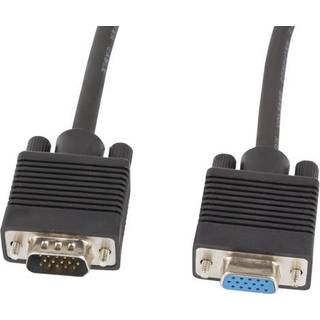 Lanberg VGA (Han) til VGA (Hun) Forlænger Ledning 1.8 Meter
