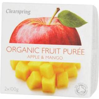 Clearspring Frugtpuré Æble & Mango - 2 x 100 g