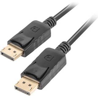 Lanberg DisplayPort Kabel Han - Han Sort 1.8 Meter