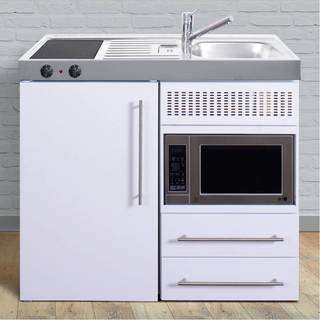 Intra Minikøkken Premiumline hvid Mål 1000x600x890. Vask til højre