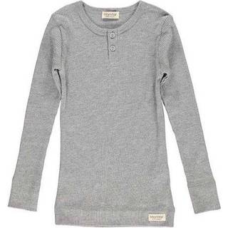 MarMar Copenhagen Rib T-shirt Gråmeleret 1 Y  Grå  1 år  Unisex