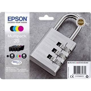Epson 35 Multipack (Black Yellow Cyan Magenta) Ink - Blækpatron Cyan