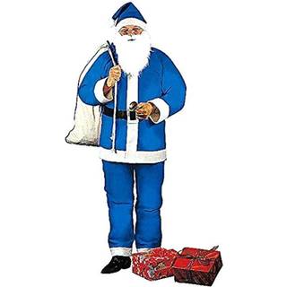 Blåt julemandskostume