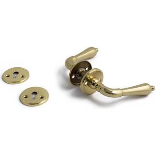 Habo A9683 dørgreb inkl. nøgleskilt, indvendig, messing