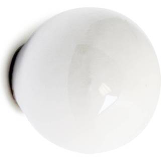 HABO MØBELKNOP LUCAS 25 MM PORCELÆN HVID