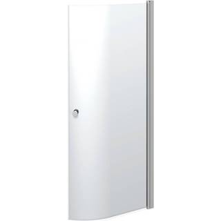Scanbad Brusedør E   200cm Halvrund 99-101 Cm Satin/klar