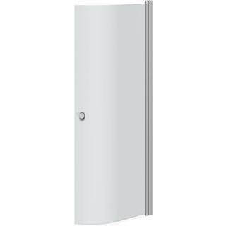 Scanbad Brusedør E   200cm Halvrund 89-91 Cm Satin/isglas