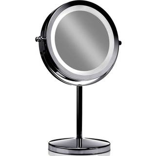 Makeup spejl på fod rosaguld - forstørrelse x 10