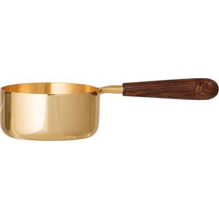 Serveringsskål - guld / træ