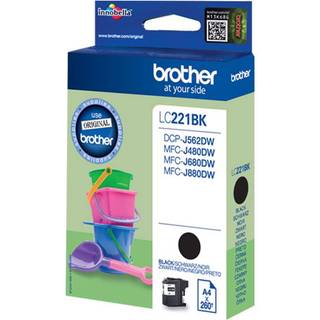 Brother LC221BK - Blækpatron Sort