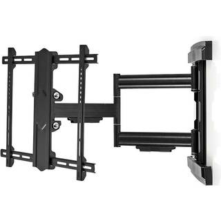 Nedis - Fuld Motion TV Vægbeslag | 37 - 80 " | Maksimal vægt: 50 kg | Vipbar | Kan drejes | Minimum vægafstand: 70 mm | Maksimal vægafstand: 650 mm | 3 Drejepunkt(er) | Stål | Sort - TVWM6550BK