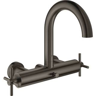 Grohe Atrio New badek. væg udv Kar- & brus, Børstet Hard Graphite vægmonteret overdel 1/2''