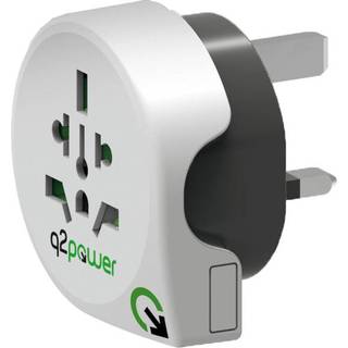 Q2Power World to United Kingdom (UK) rejseadapter