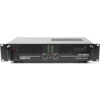 Professionel PA effekt-forstærker SKY-2000 II "meget kraftig" 2x 1000W vxa