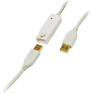 LogiLink USB-kabel USB 2.0 USB-A-hanstik, USB-A-hunstik