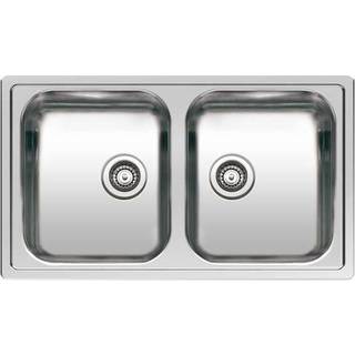 Lavabo Centurio 20 Reginox stålvask med kurveventil 850x490 mm
