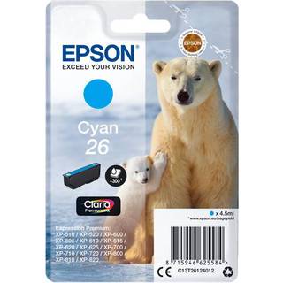 Epson Epson 26 Blækpatron Cyan T2612