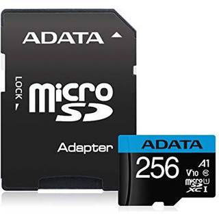 A-DATA ADATA Premier, 256 GB, MicroSDXC, Klasse 10, UHS-I, 100 MB/s, Sort