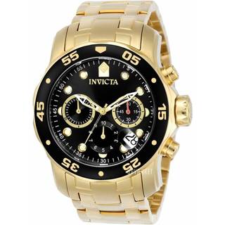 Invicta Pro Diver herreur - 18K med sort urskive