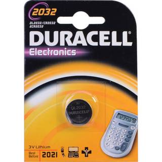 Batteri til VVS Duracell CR2032 Lithium Knapcelle 2er Blister x 100 (200 batterier)