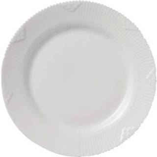 Royal Copenhagen Hvid Elements tallerken - 19 cm