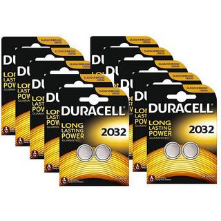 Duracell CR2032 Lithium Knapcelle Batteri 2er Blister x 10 (20 batterier)