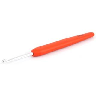 KnitPro WAVES Hæklenåle (2.0-12.0 mm) 4.00 mm Orange Materialer:Aluminium og gummi Type:Hæklenål Størrelser:2.00-12.00 mm Længde:13 cm.