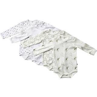 Pippi 4 Stk L/Æ Bodystockings - Offwhite 200