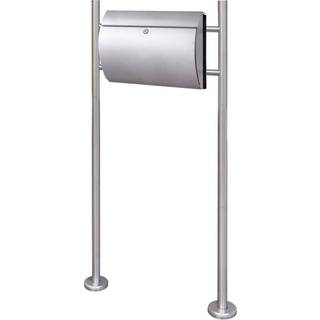 Postkasse på stander rustfrit stål