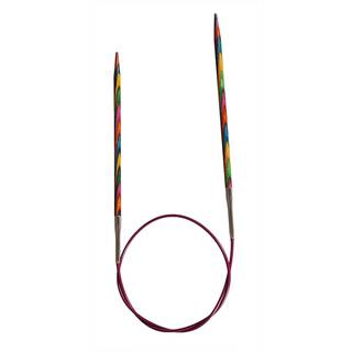 KnitPro SYMFONIE FASTE Rundpinde 40 cm (2.00-8.00mm) 2.50mm Indhold:1 fast rundpind Materiale:Højpoleret, multifarvet birketræ Type: Faste rundpinde Størrelser:2.00-8.00 mm. Længde: 40 cm ialt inklusiv pinde og kabel.