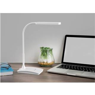 LED-skrivebordslampe MAULpearly, blå, 38 cm, dæmpbar, CCT
