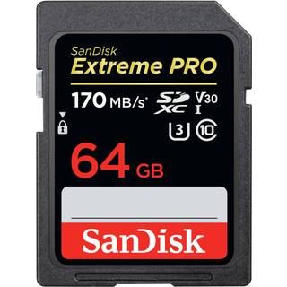 64GB SanDisk Extreme Pro SDXC Class 10 UHS-I Class 3 170MB/s