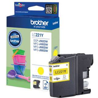 Brother Blæk Gul Lc-221y - Dcp-j562dw/mfc-j480dw/j680dw