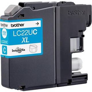 Brother Blækpatron cyan, 1,200 sider LC22UC