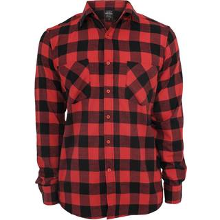 URBAN CLASSICS Checked Flanell Shirt Red/Black